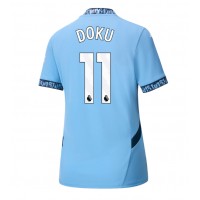 Manchester City Jeremy Doku #11 Replika Hemmatröja Dam 2024-25 Kortärmad